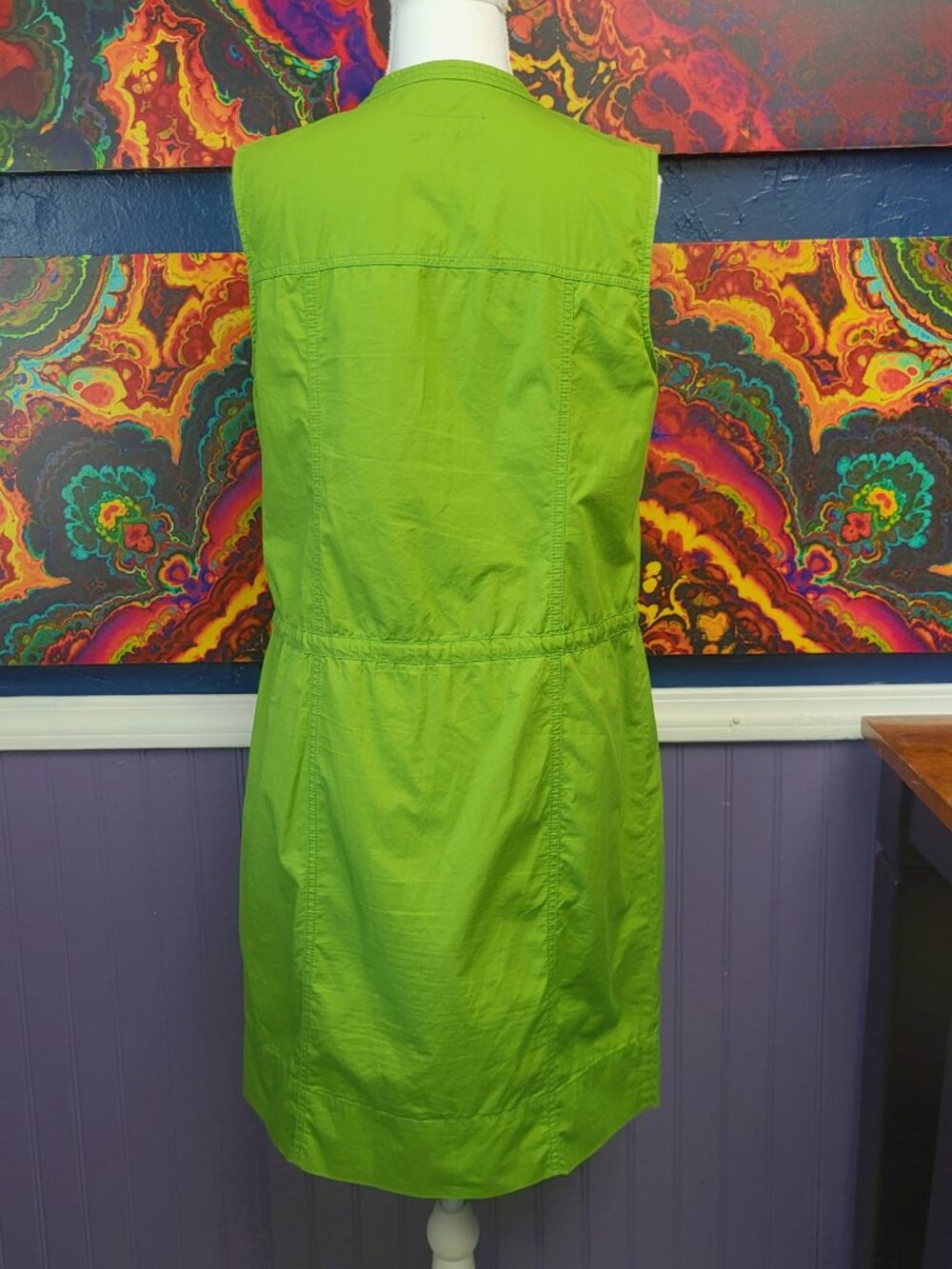 Michael Kors ~ Sz M ~ Green Shirt Dress ~ *Excellent Condition - Picture 5 of 9